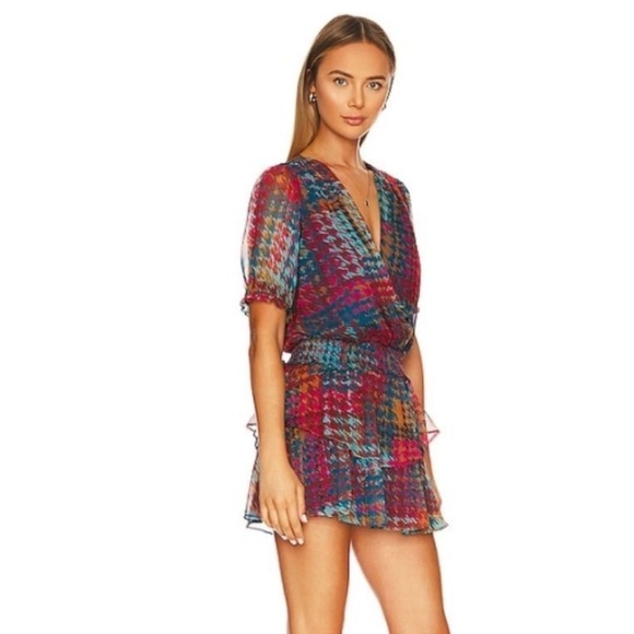Amanda Uprichard Colorful Plaid Mini Dress - Picture 3 of 7